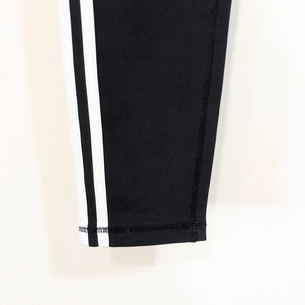 Adidas Climalite Three Stripe Athletic Pants - Black & White - Size Large Womens - Picture 5 of 9